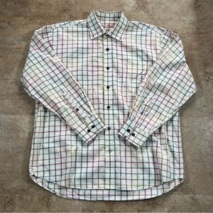 alan flusser button up dress shirt size large‎
